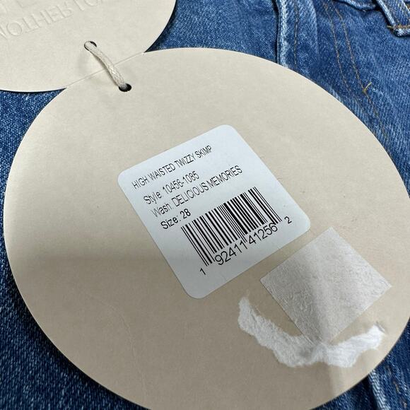 Mother Snacks NWT High Waisted Twizzy Skimp Size 28 Delicious Memories Straight - Picture 4 of 10